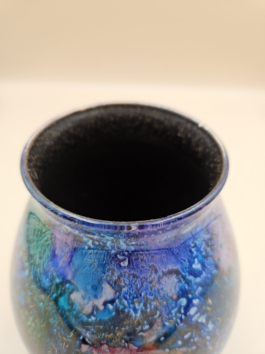 Vase attribué Laque Line - parfait état-photo-2