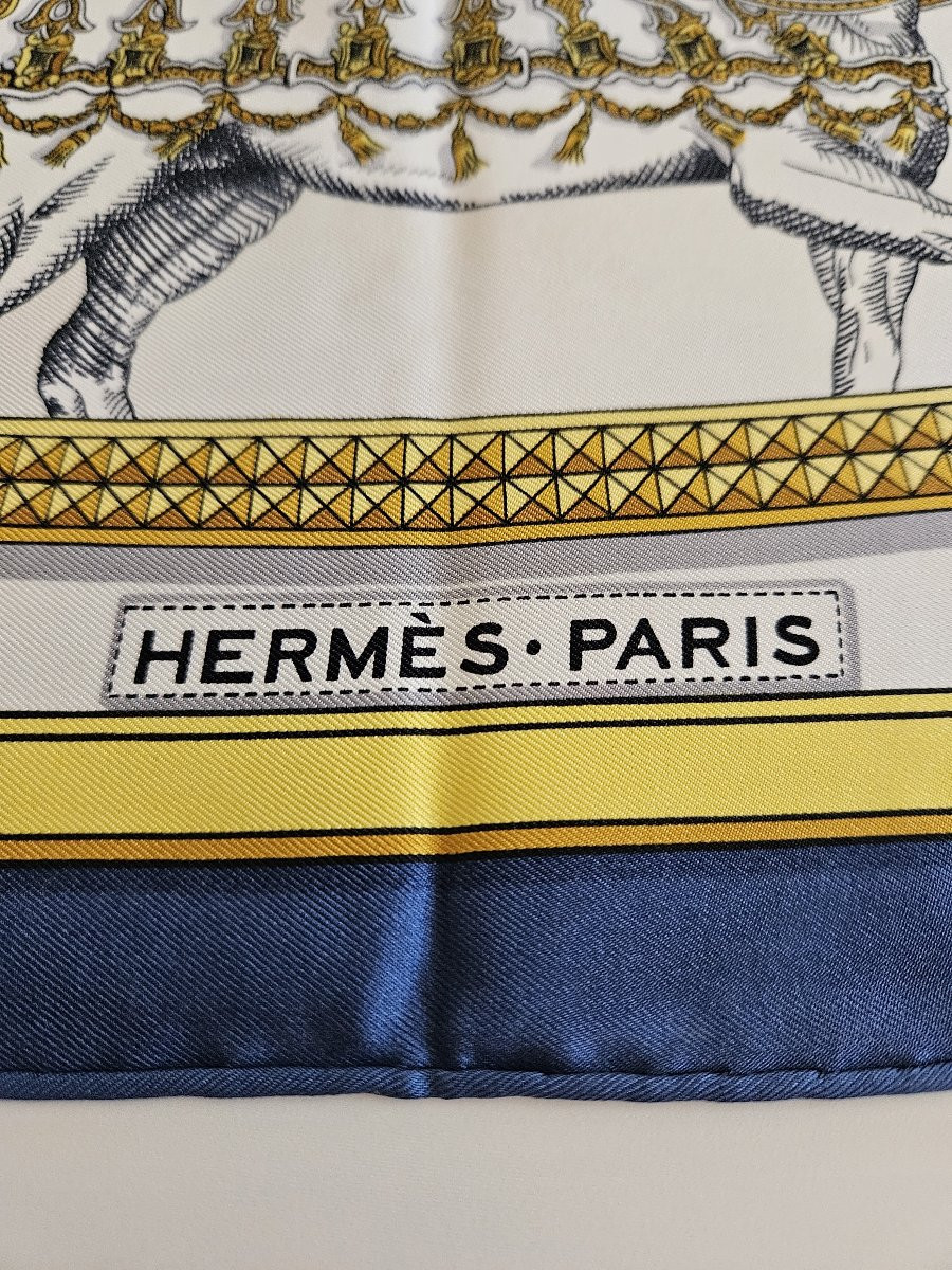 Hermès - Foulard en soie carré 90 - GRAND APPARAT - Jacques EUDEL-photo-3