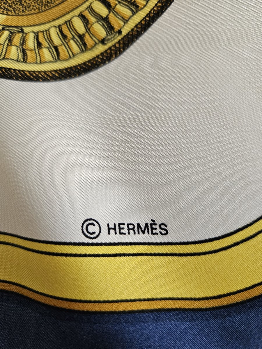 Hermès - Foulard en soie carré 90 - GRAND APPARAT - Jacques EUDEL-photo-1