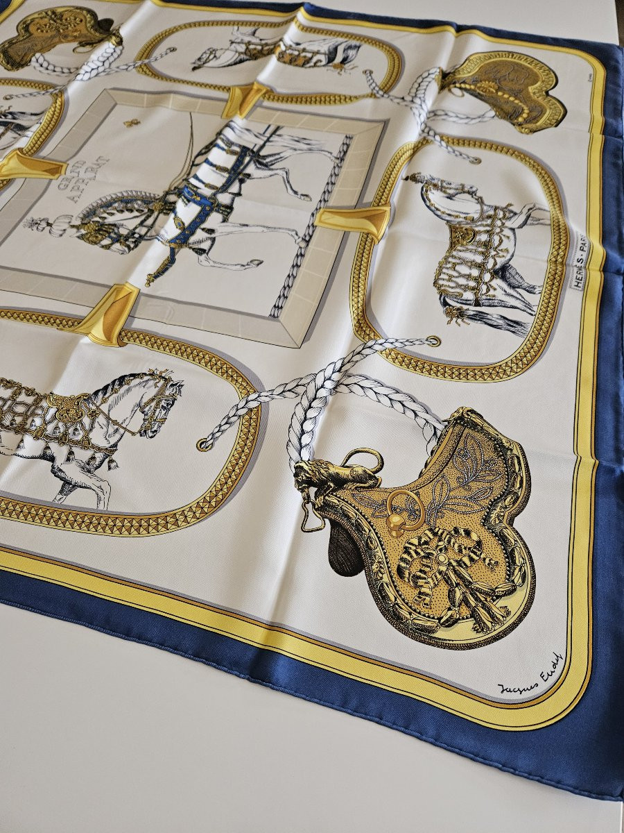 Hermès - Foulard en soie carré 90 - GRAND APPARAT - Jacques EUDEL-photo-6