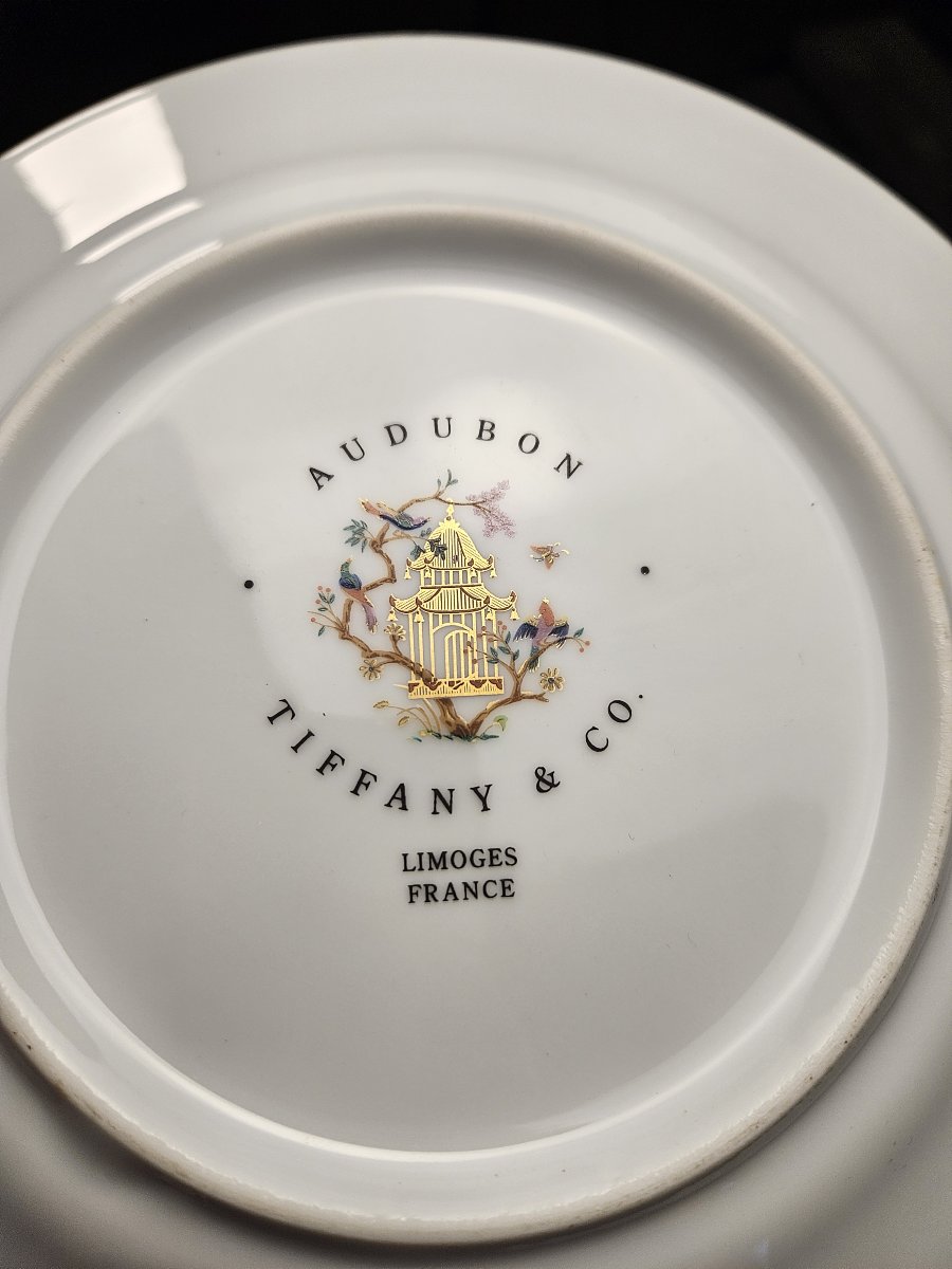 Tiffany & Co - assiette de présentation modèle "Audubon" Ø 22 cm-photo-4