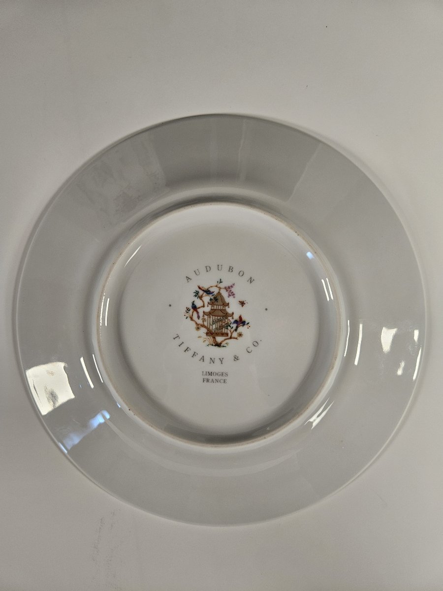 Tiffany & Co - 1 assiette modèle "Audubon" Ø 22 cm-photo-2