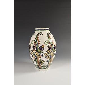 Boch Frères Keramis Vase – Attributed To Charles Catteau (circa 1925–1930)