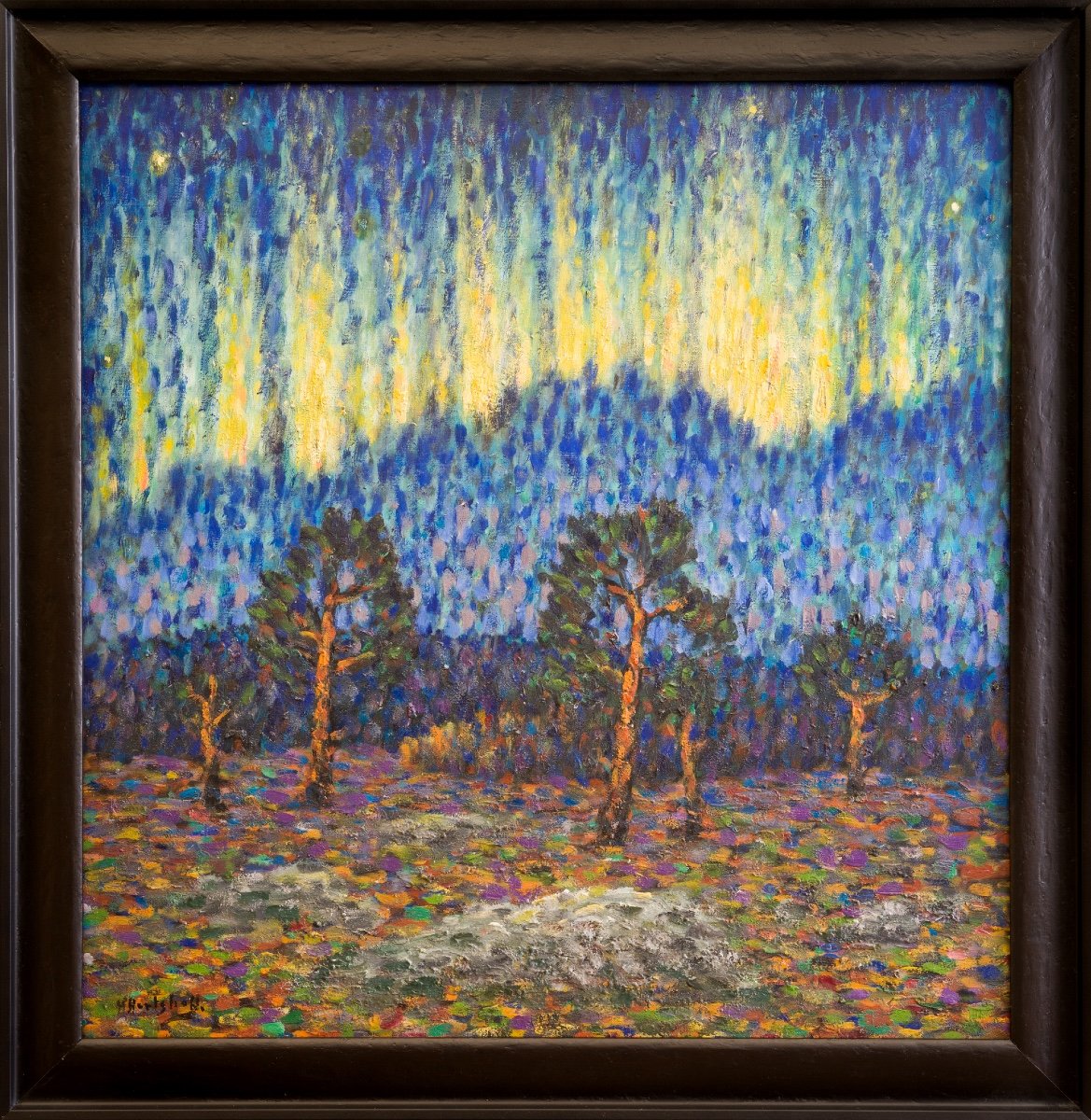 Helmer Hertzhoff (1873-1958) - Aurora Borealis (norrsken) 