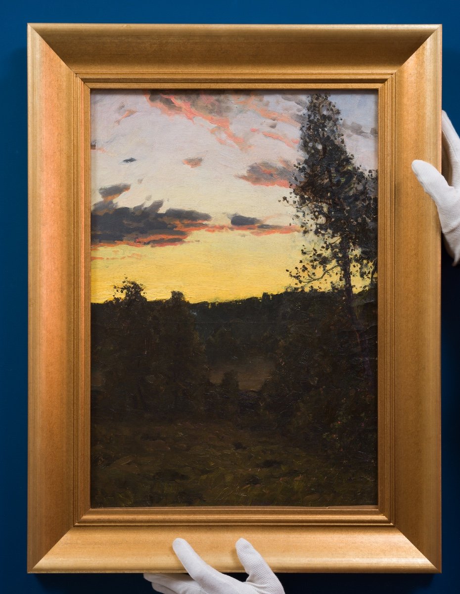 Alfred Bergström (1869-1930) - Golden Horizon-photo-2