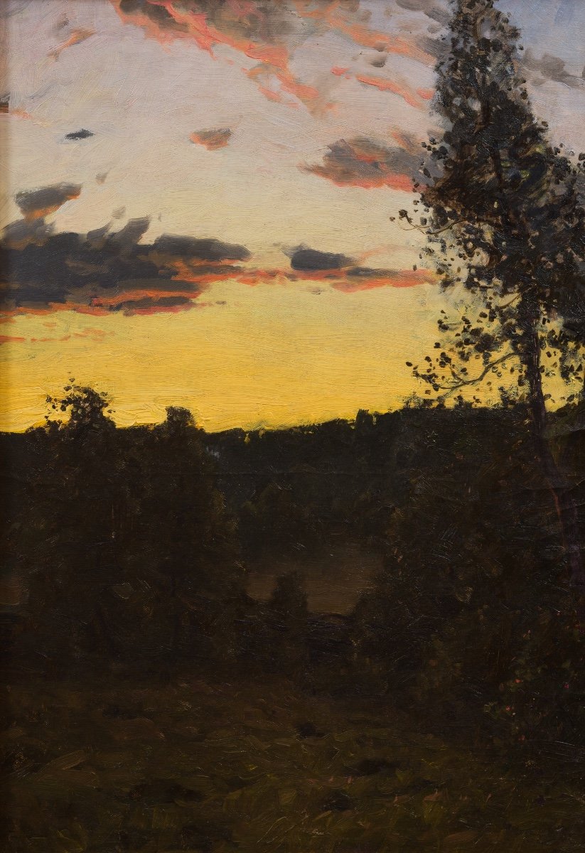 Alfred Bergström (1869-1930) - Golden Horizon-photo-3