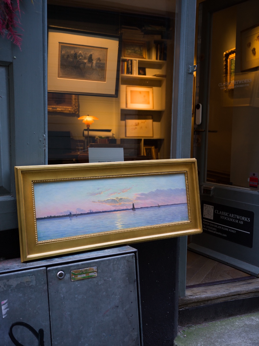 Albert Edward Wang - Coucher de soleil au large de la côte de Hellerup-photo-3