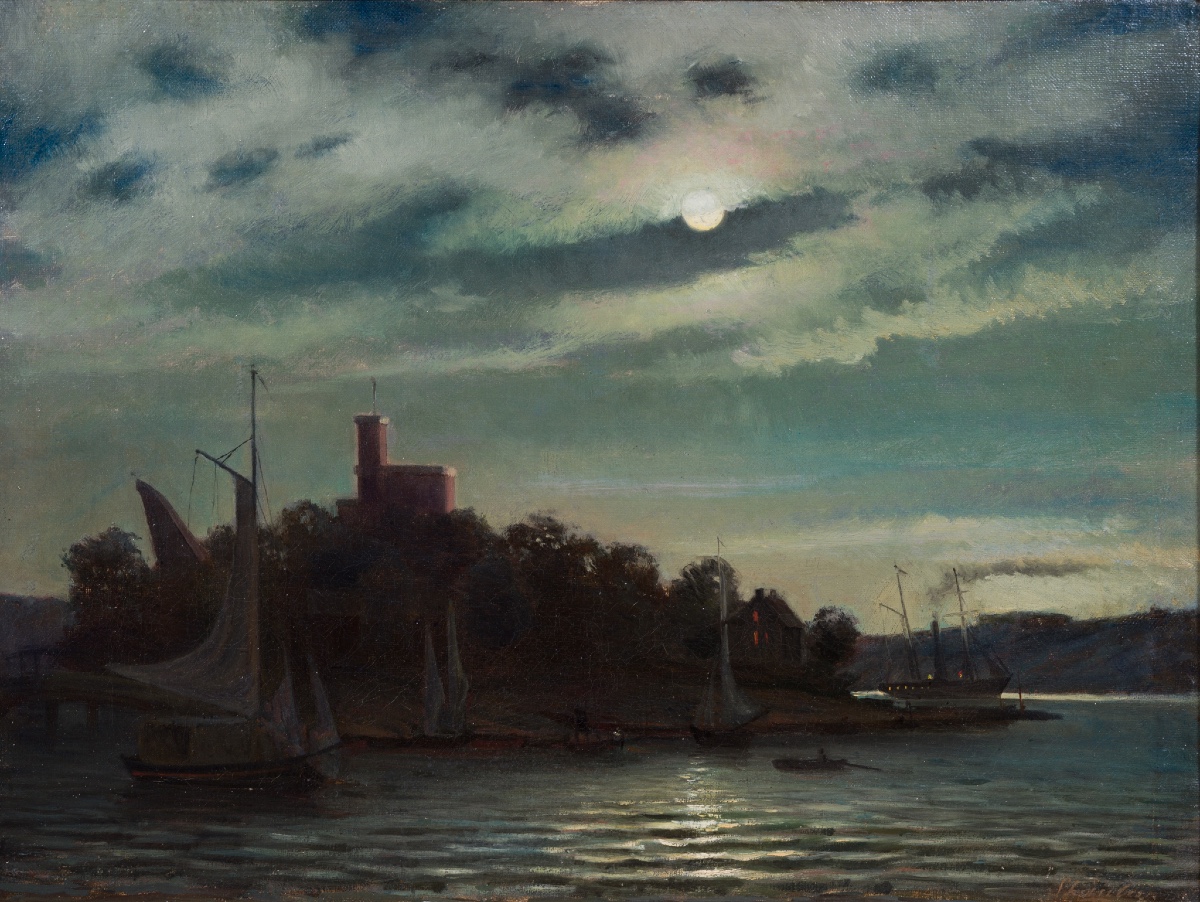 Carl Skånberg - Kastellet, View Of Kastellholmen From Skeppsholmen, C. Late 1870s-photo-3