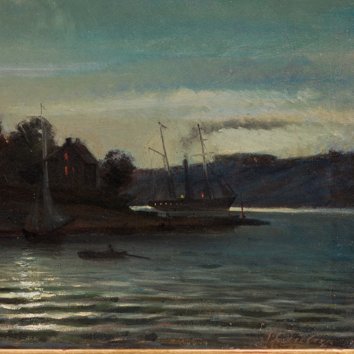 Carl Skånberg - Kastellet, View Of Kastellholmen From Skeppsholmen, C. Late 1870s-photo-2