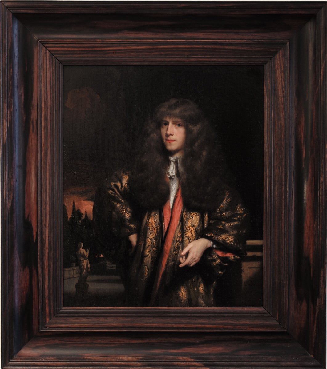 Portrait d'Un Jeune Gentilhomme Hollandais Par Nicolaes Maes (1634-1693)-photo-2