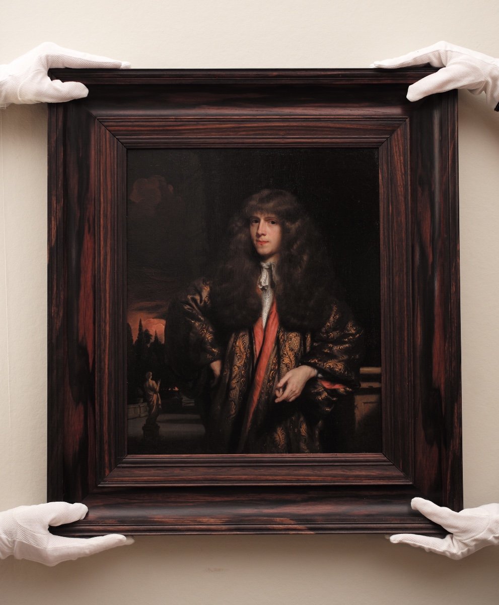 Portrait d'Un Jeune Gentilhomme Hollandais Par Nicolaes Maes (1634-1693)-photo-1