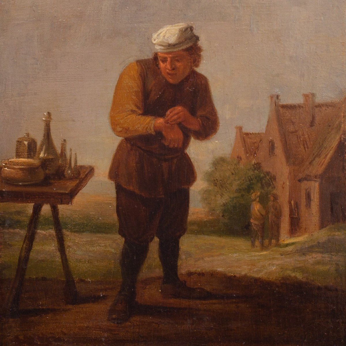 David Teniers The Younger (follower Of) , A Peasant Removing A Plaster: The Sense Of Touch-photo-2