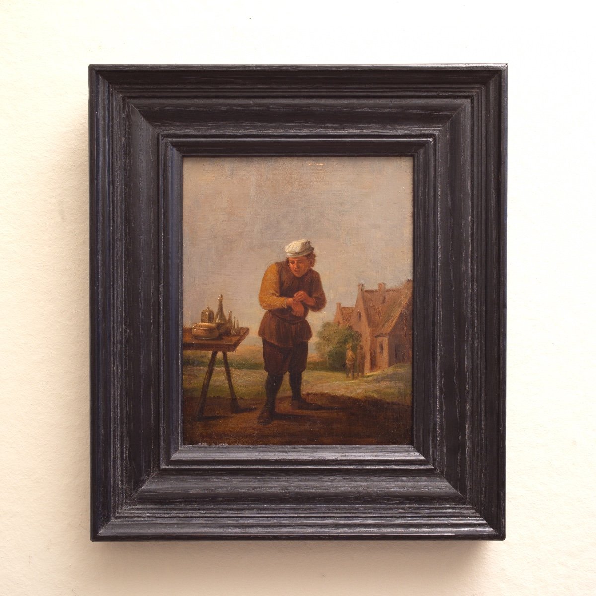 Un Paysan Enlevant Un Plâtre : Le Sens Du Toucher. Entourage De David Teniers-photo-3