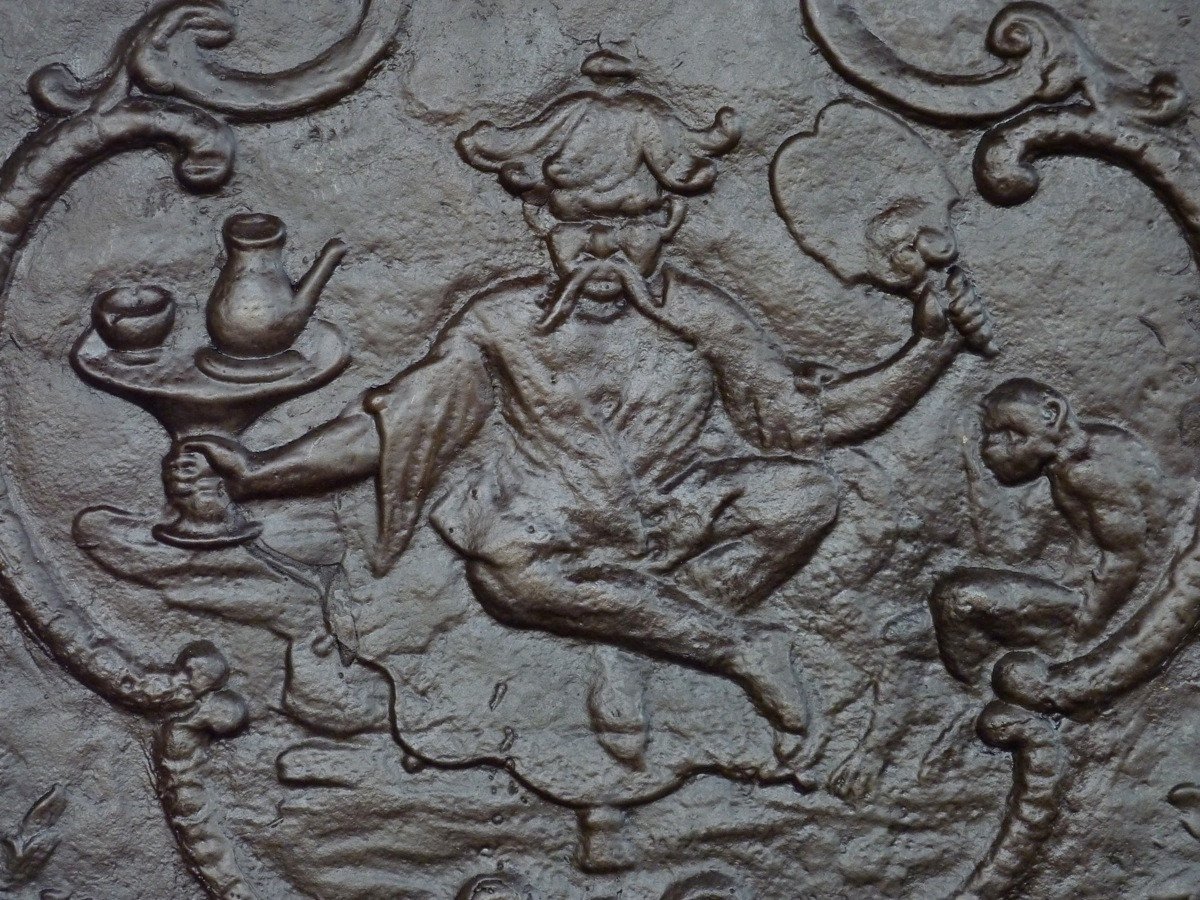 Plaque de cheminée, le service du thé  (77x87 cm)-photo-2