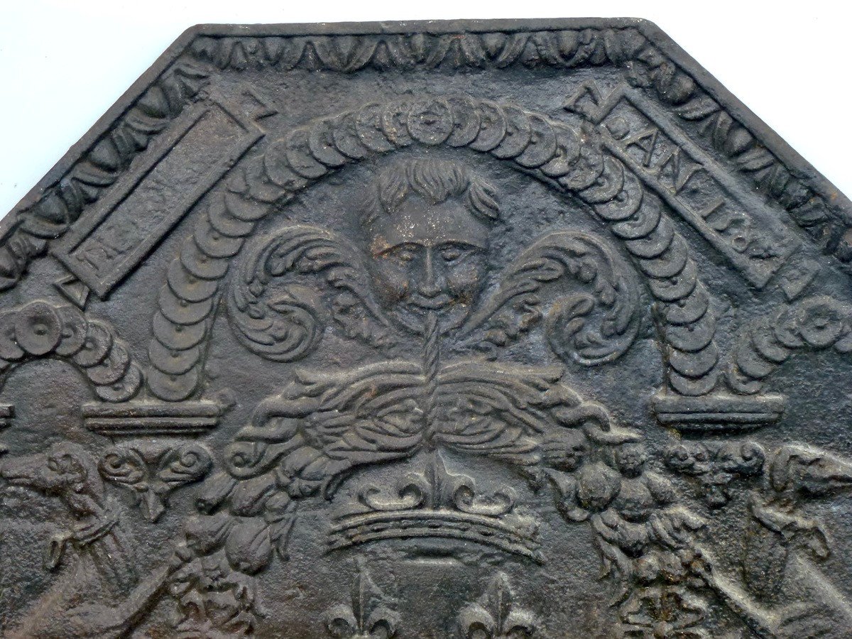 Fireback With The Arms Of France (69x59 Cm)-photo-3