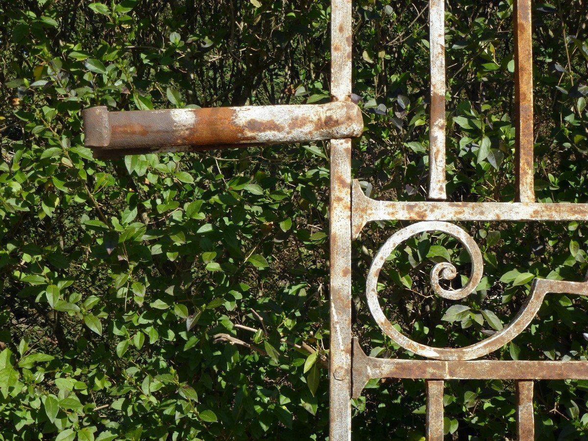 Park Gate Forged In The 17th Century, From The Louis XIV Period, In Perfect Condition-photo-5