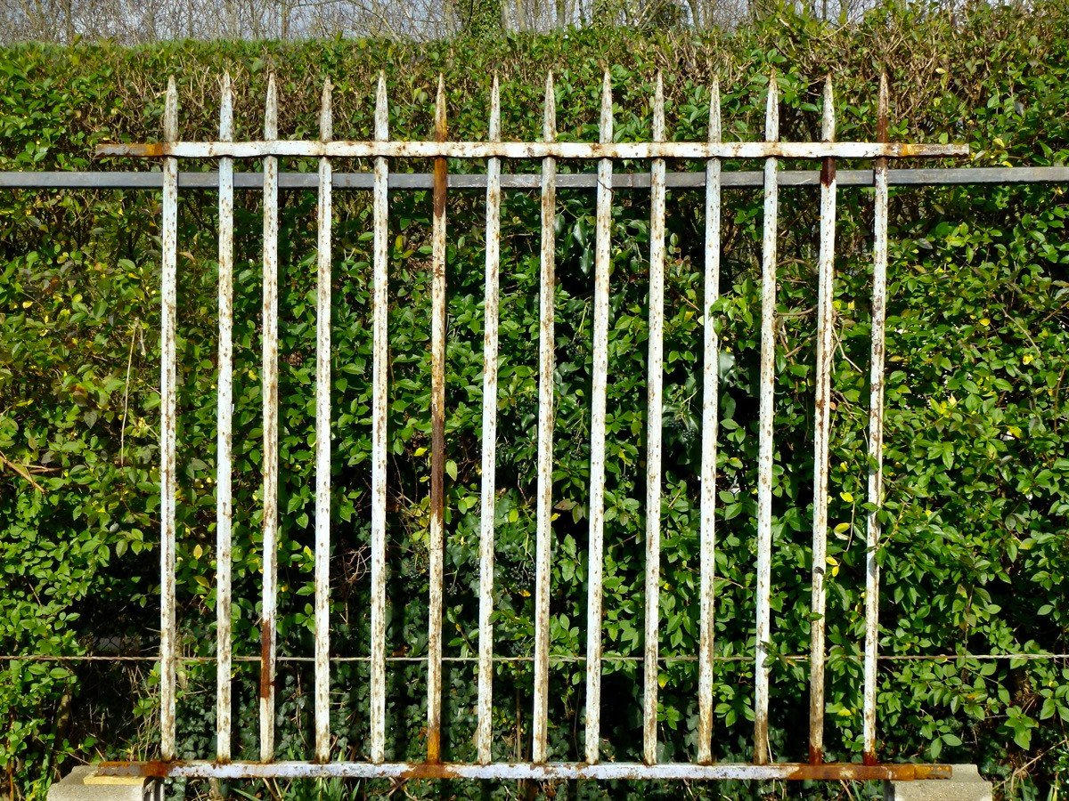 Pair Of Defensive Gates, In Perfect Condition, Forged In The 17th Century-photo-2