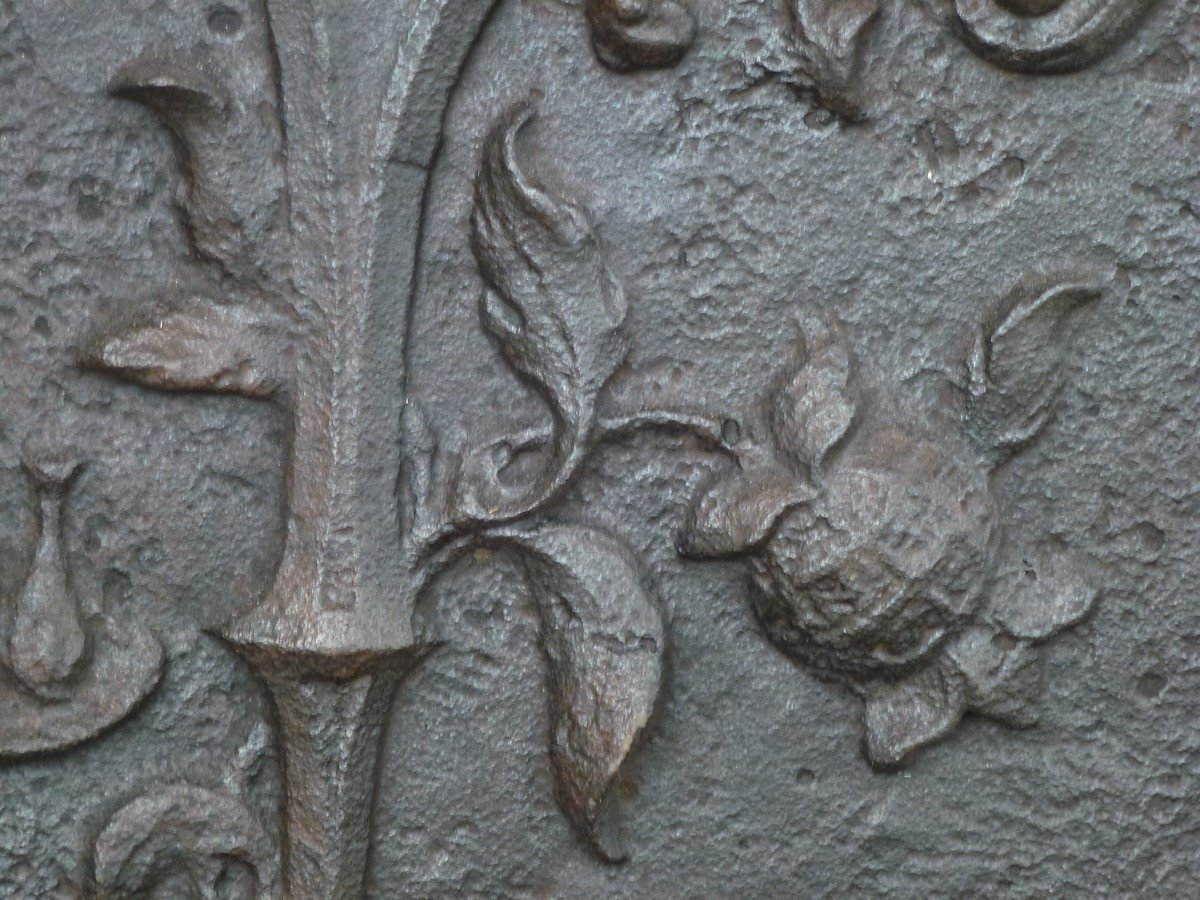 Chimney Plate After The Chinoiseries Of François Boucher From The 18th Century. (97x80cm)-photo-2