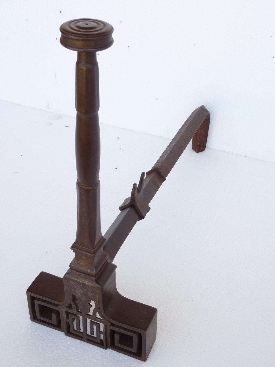 Great Pair Of Andirons Neoclassical-photo-4