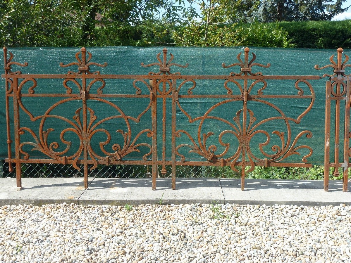 Important Wrought Iron Railing From The Art Nouveau Period-photo-2