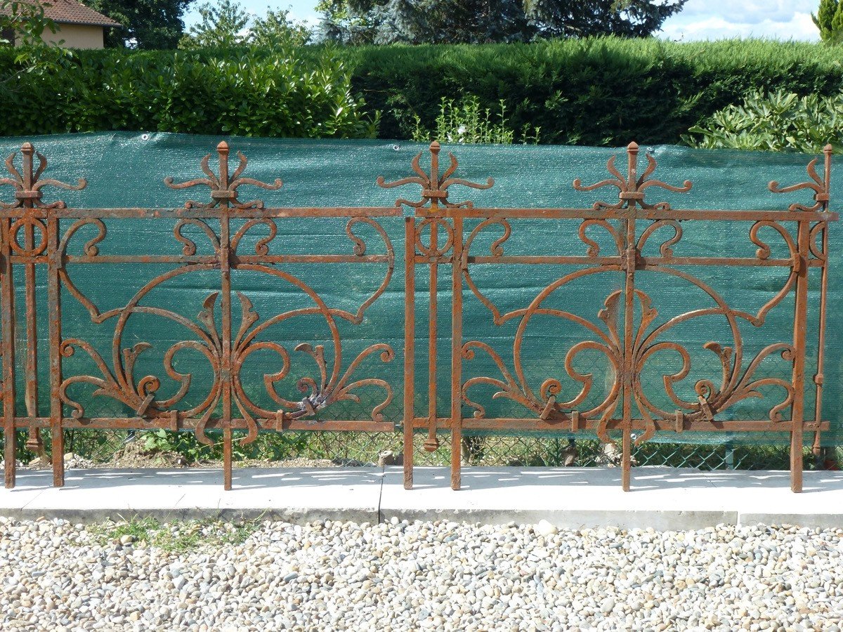 Important Wrought Iron Railing From The Art Nouveau Period-photo-4