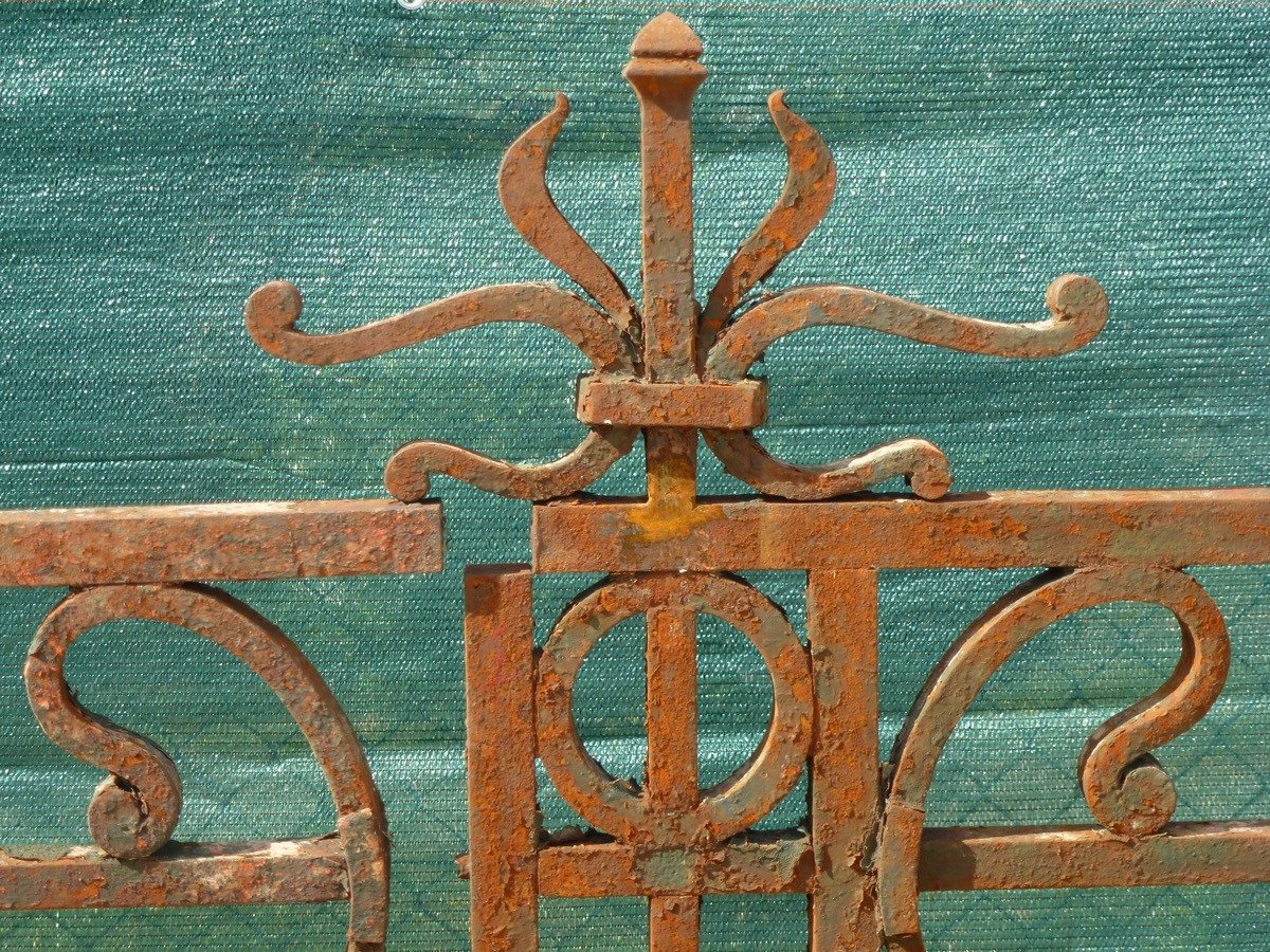 Important Wrought Iron Railing From The Art Nouveau Period-photo-5