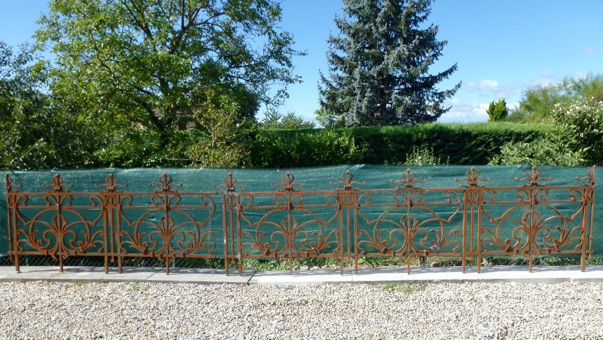 Important Wrought Iron Railing From The Art Nouveau Period