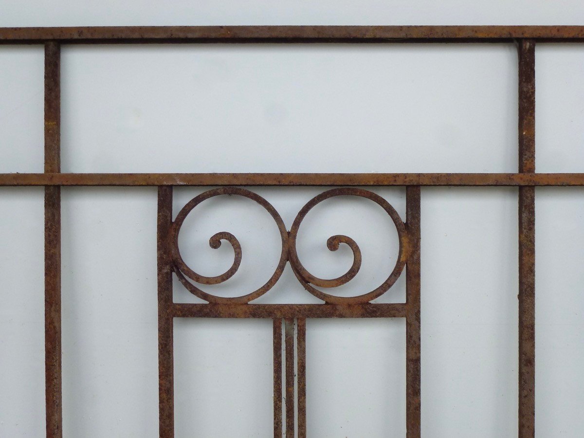 Wrought Iron Railings From The Art Deco Period-photo-2