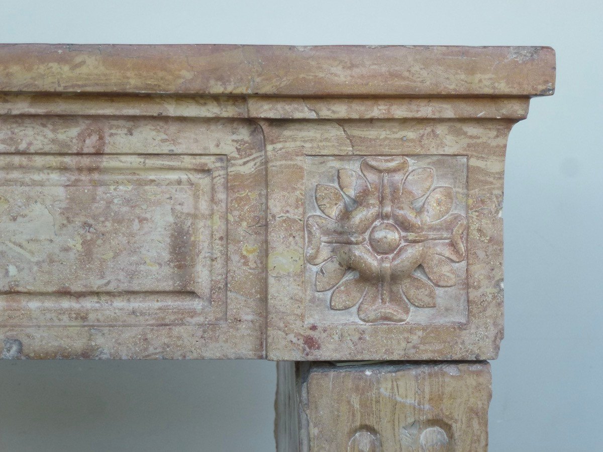 Small Louis XVI Period Fireplace In Marble Stone-photo-1