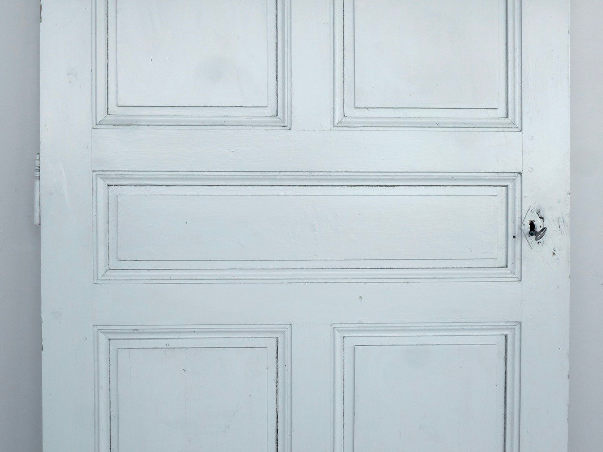 Pair Of Painted Oak Doors-photo-2