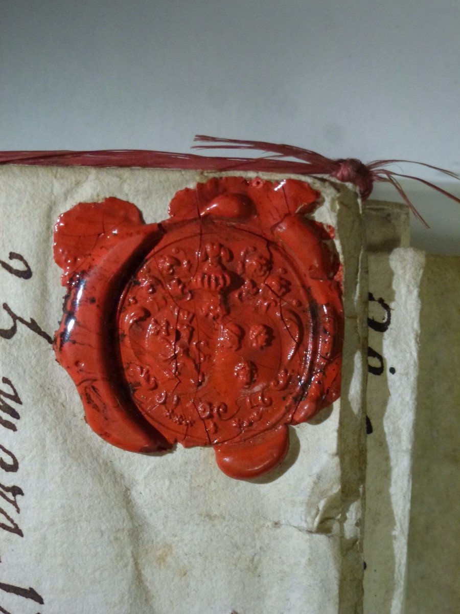 Fireplace Plate With The Arms Of François Annet Castillony / Marianne Catherine Gaultier (94x66 -photo-2