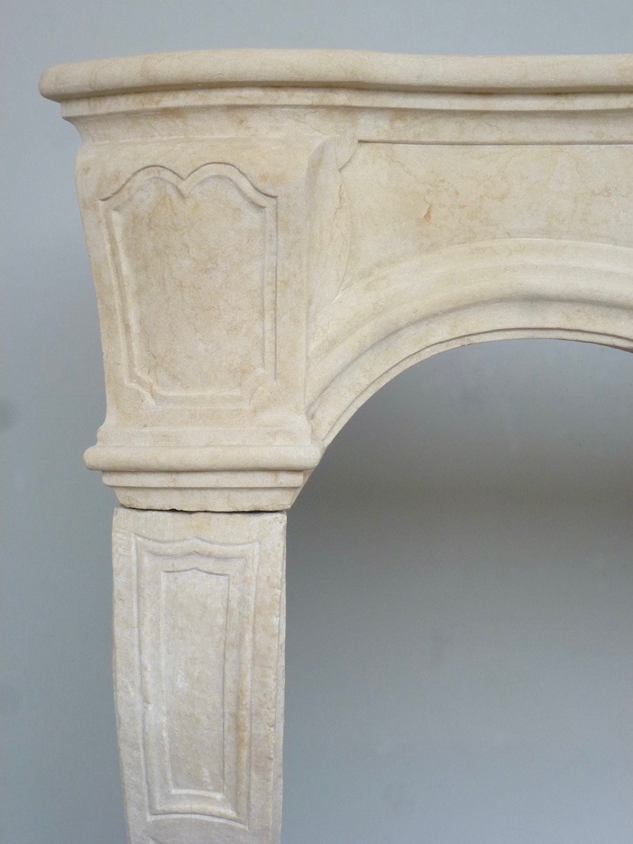 Very Important Louis XV Period Stone Fireplace-photo-1