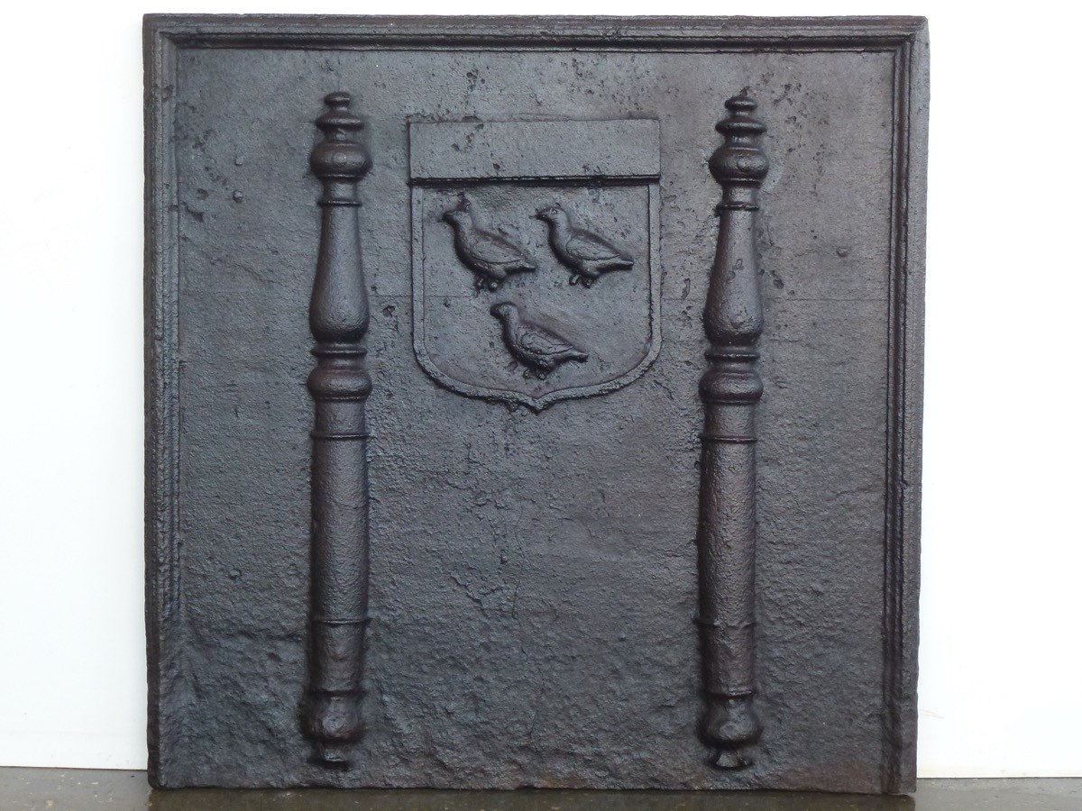Fireback With The Arms Of Louis Alphonse Frémiot (72x72 Cm)