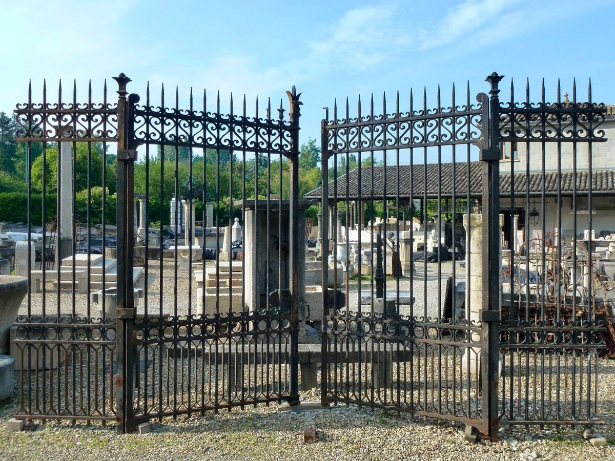  Wrought Iron Gates And Property Gates, Napoleon III - 19th Century. -photo-3