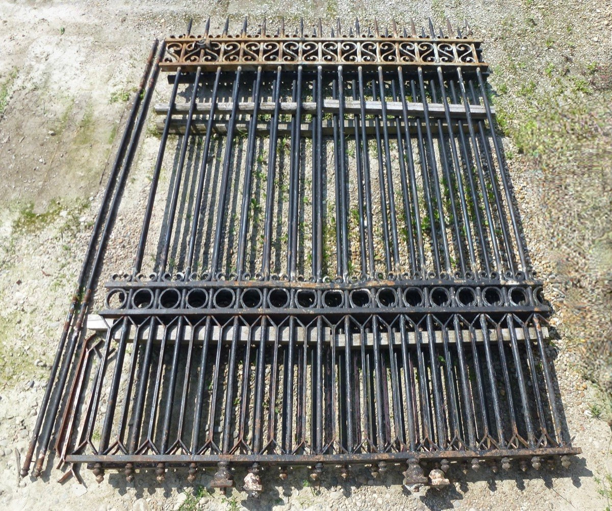  Wrought Iron Gates And Property Gates, Napoleon III - 19th Century. -photo-8