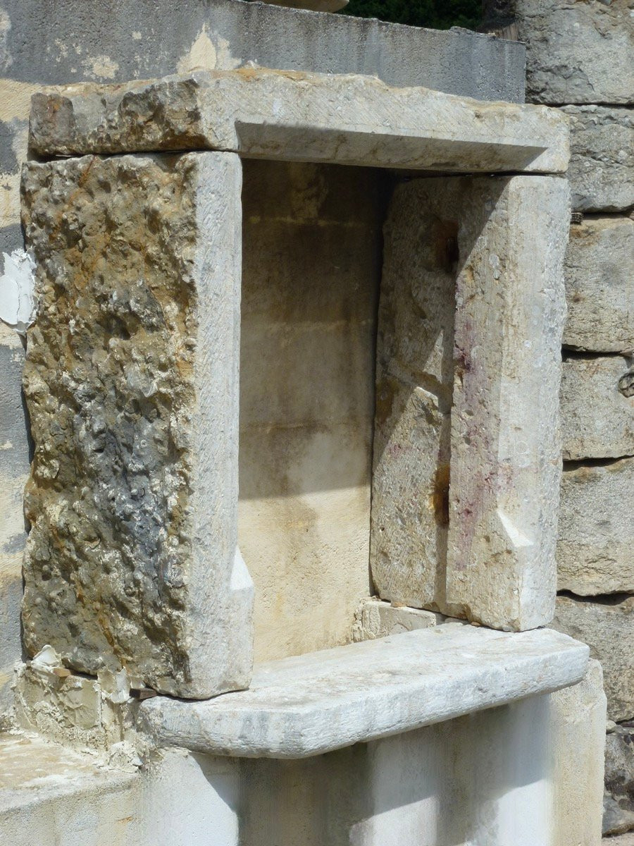 Old Stone Window Frame, Louis XIV - 17th C-photo-2