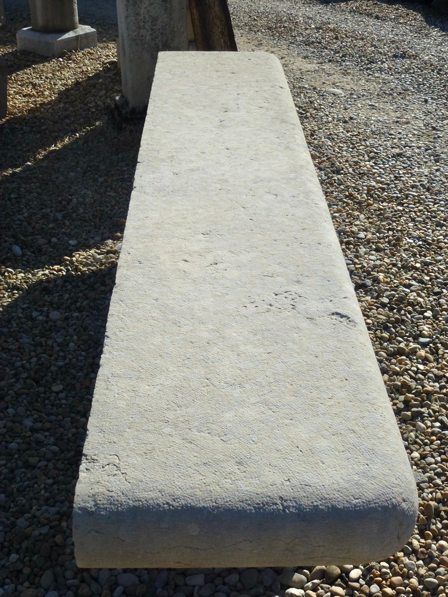 Park Bench In Villebois Hard Stone -photo-4