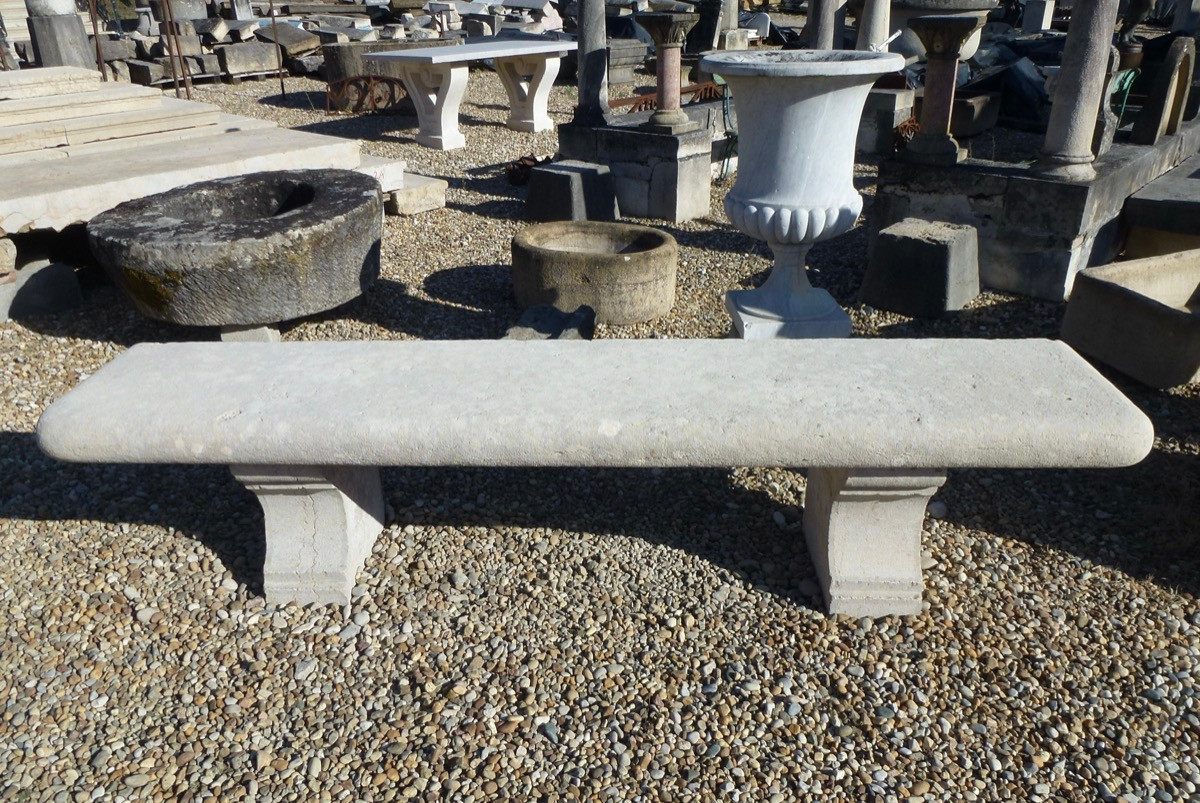 Park Bench In Villebois Hard Stone 