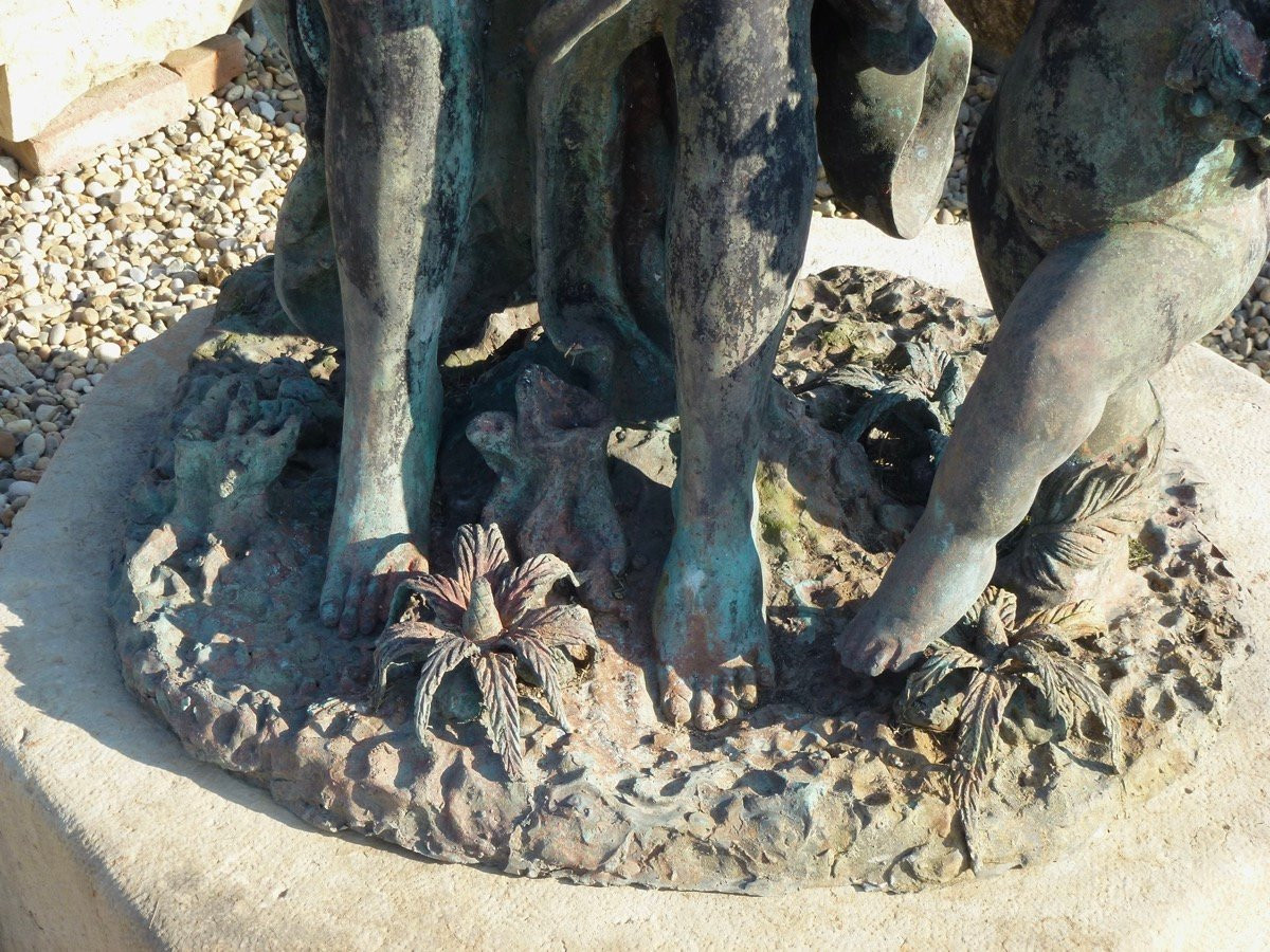 Life-size Bronze Sculpture "the Bacchanalia" After Clodion-photo-7