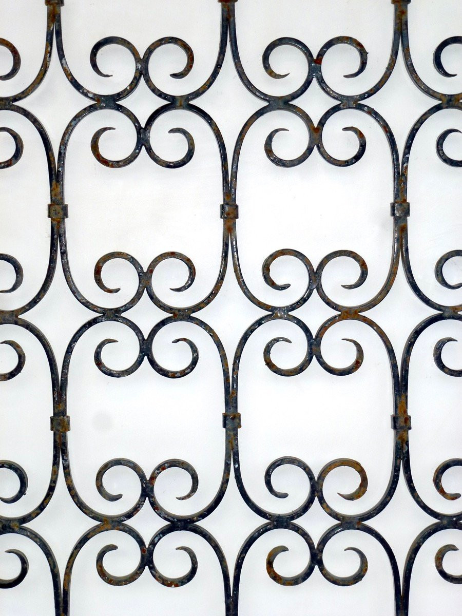 20th Century Wrought Iron Security Grilles-photo-1