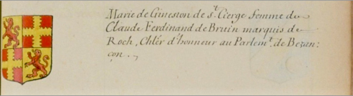 Fireplace Plaque Bearing The Coat Of Arms Of Marie De La Tourette De Ginestous De Saint-cierge (109x80 Cm)-photo-1