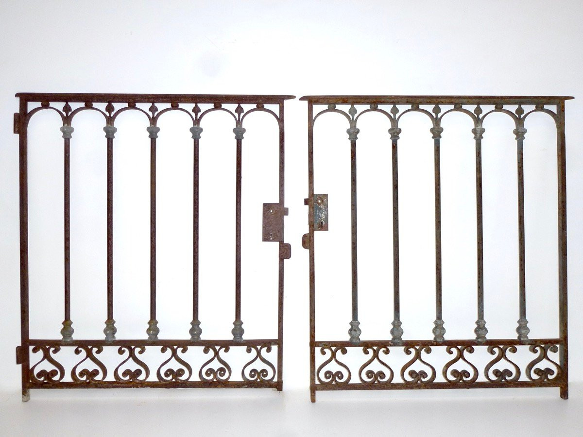 19th Century Wrought Iron Railing, 484 Cm-photo-3