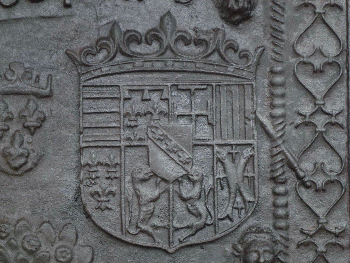 Fireplace Plaque Depicting Adam And Eve Under The Tree Of Knowledge "1604"-photo-4