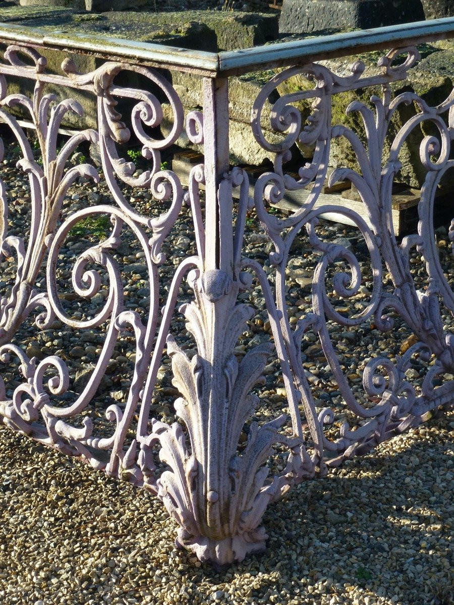 Large Curved Balcony Or Terrace With Cast Iron Railings In The Napoleon III Style-photo-5