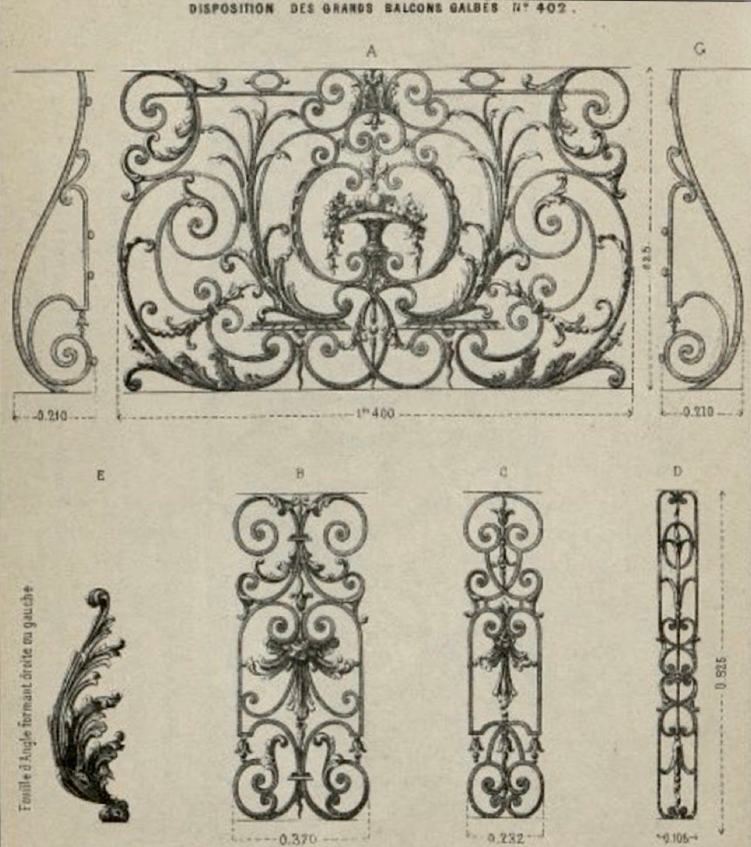 Large Curved Balcony Or Terrace With Cast Iron Railings In The Napoleon III Style-photo-8