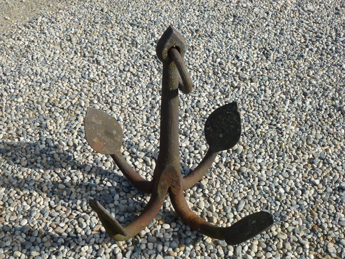 Importante ancre gappin en fer forgé-photo-2