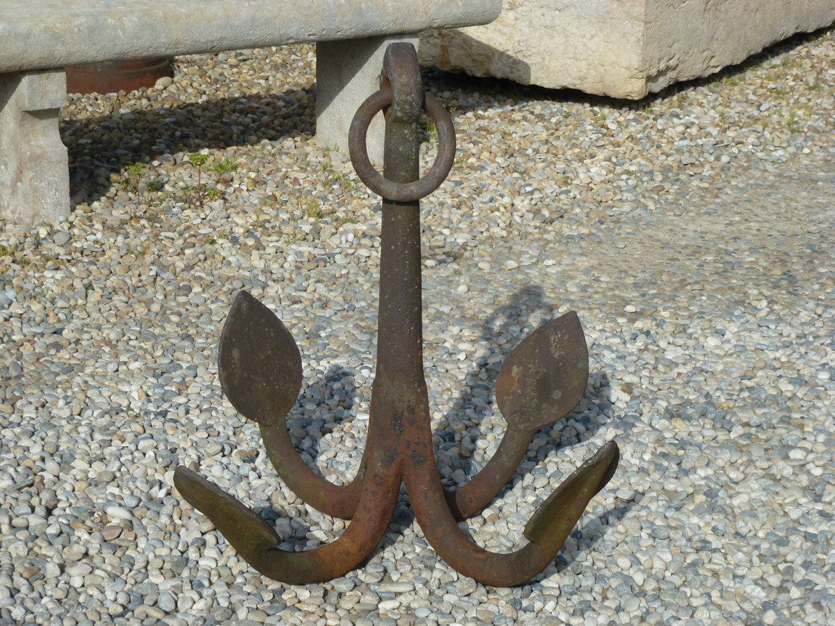 Importante ancre gappin en fer forgé