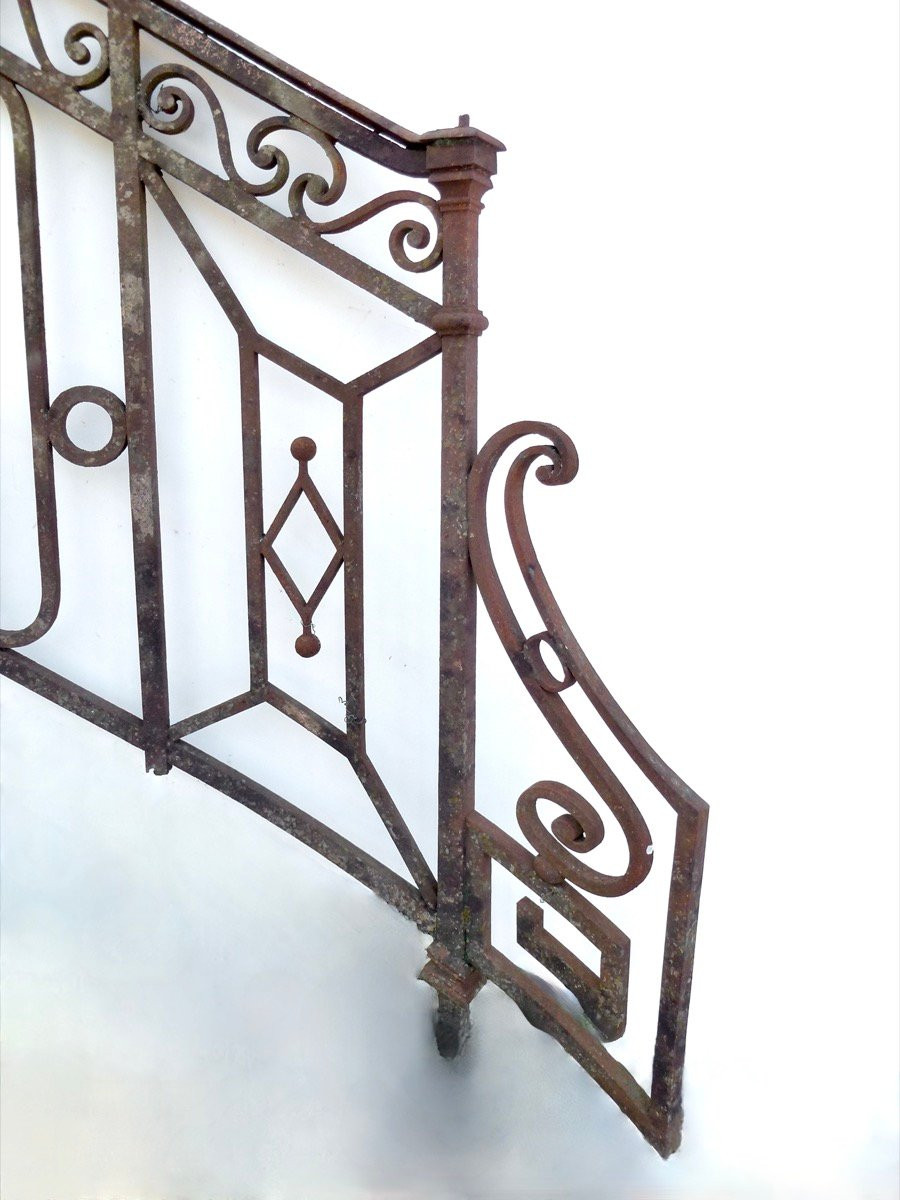 Pair Of Louis XVI Period Entrance Stair Railings-photo-1
