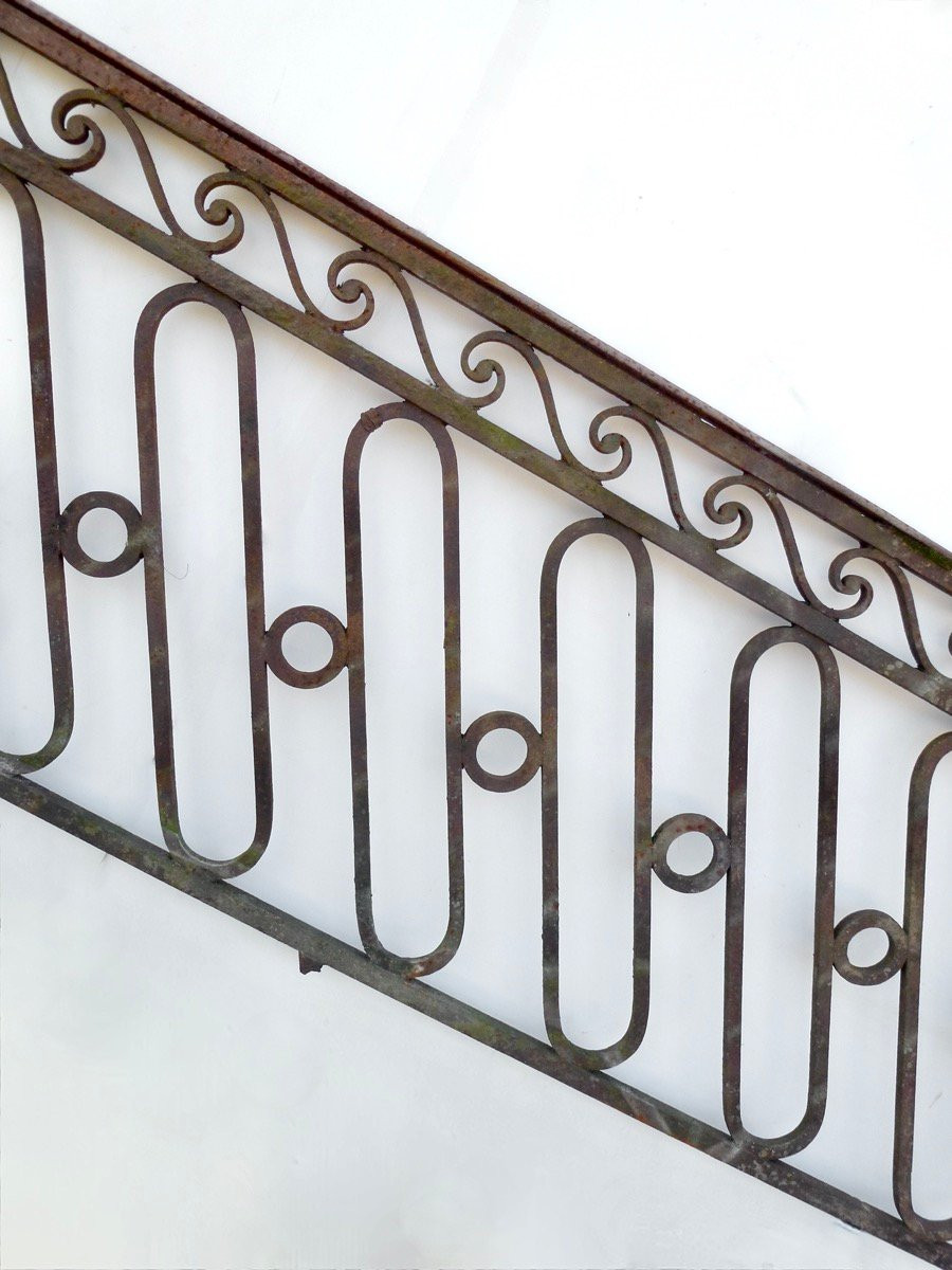 Pair Of Louis XVI Period Entrance Stair Railings-photo-2