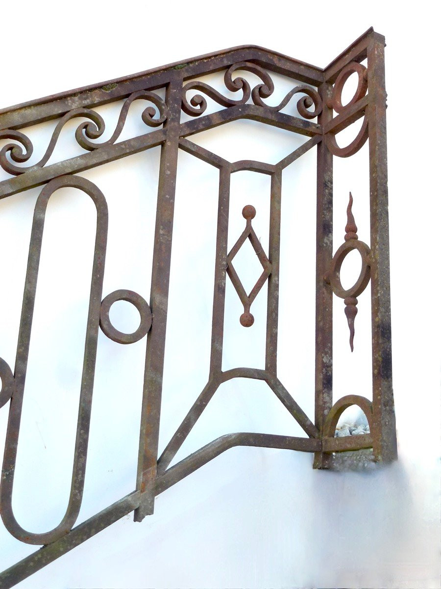 Pair Of Louis XVI Period Entrance Stair Railings-photo-4